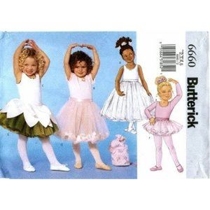 Butterick Pattern 6660 Girls Leotard Skirt & More